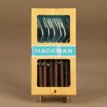 Hackman Lion de Luxe jälkiruokahaarukka, 6 kpl, suunnittelija Bertel Gadberg,