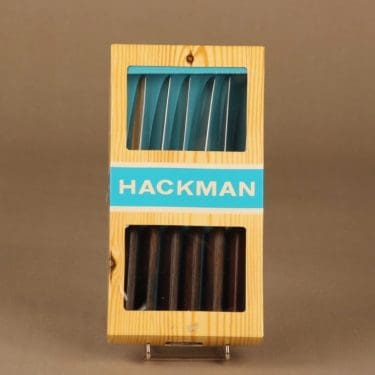 Hackman Lion de Luxe veitsi, 6 kpl, suunnittelija Bertel Gadberg,
