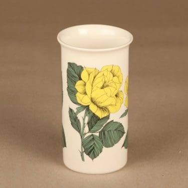 Arabia Botanica maljakko, Rosa Ever Gold, suunnittelija Esteri Tomula, Rosa Ever Gold, ruusu