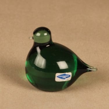 Nuutajärvi lintu , Pulmu, suunnittelija Oiva Toikka, Pulmu, signeerattu