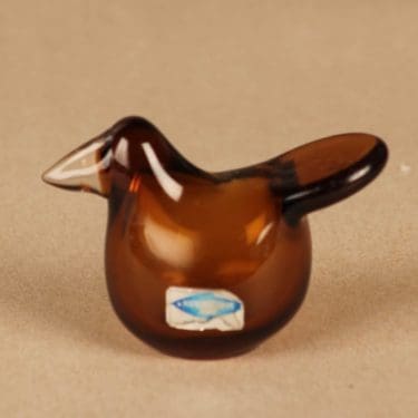 Nuutajärvi lintu , Sieppo, suunnittelija Oiva Toikka, Sieppo, signeerattu