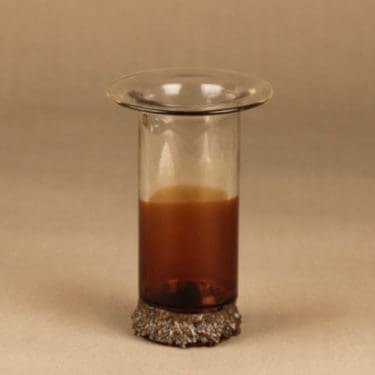 Kumela Kaarna maljakko, signeerattu, suunnittelija Pentti Sarpaneva, signeerattu, pronssivanne