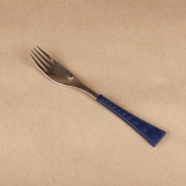 Hackman Colorina haarukka, sininen, suunnittelija Nanny Still,