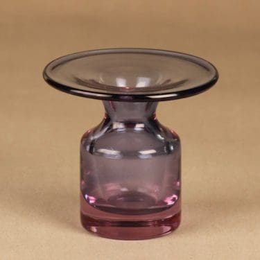 Iittala 3539 taidelasi, signeerattu, suunnittelija Tapio Wirkkala, signeerattu, signeerattu