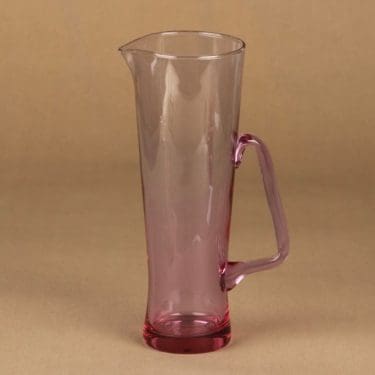 Riihimäen lasi Milano karahvi, ametisti, suunnittelija Sakari Pykälä,