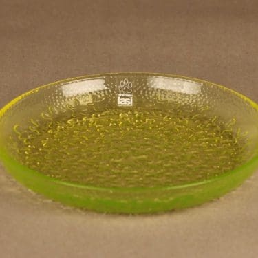 Riihimäen lasi Jesperi lautanen, 17 cm, suunnittelija Erkkitapio Siiroinen, 17 cm