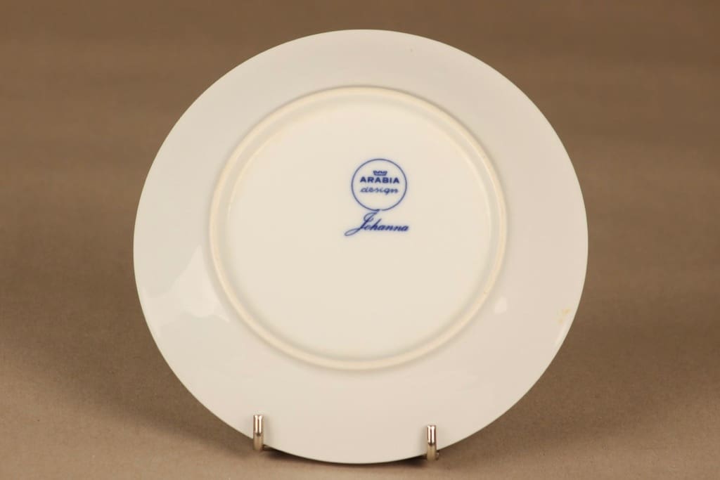 Arabia Johanna kakkulautanen, sininen, suunnittelija Raija Uosikkinen, kukka, moderni kuva 3