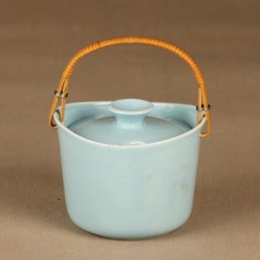 Arabia AL marmeladirasia, rottinkikahvalla, suunnittelija Kaj Franck, rottinkikahvalla