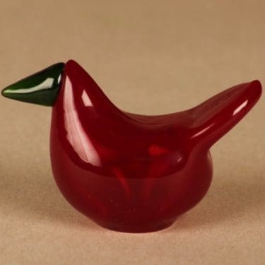 Nuutajärvi lintu , Sieppo, suunnittelija Oiva Toikka, Sieppo, signeerattu