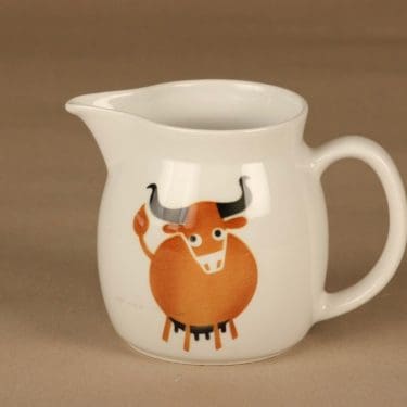 Arabia Heluna kaadin, 1 l, suunnittelija , 1 l, lehmä, puhalluskoriste, retro