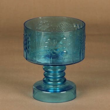 Nuutajärvi Flora kulho, jalallinen, suunnittelija Oiva Toikka, jalallinen