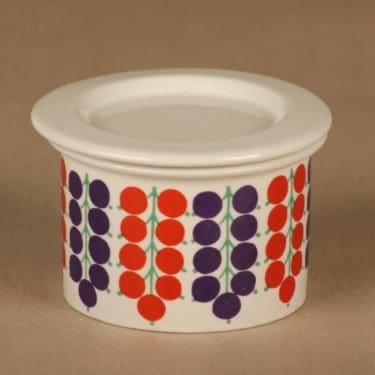 Arabia Pomona Currant jar with lid designer Raija Uosikkinen