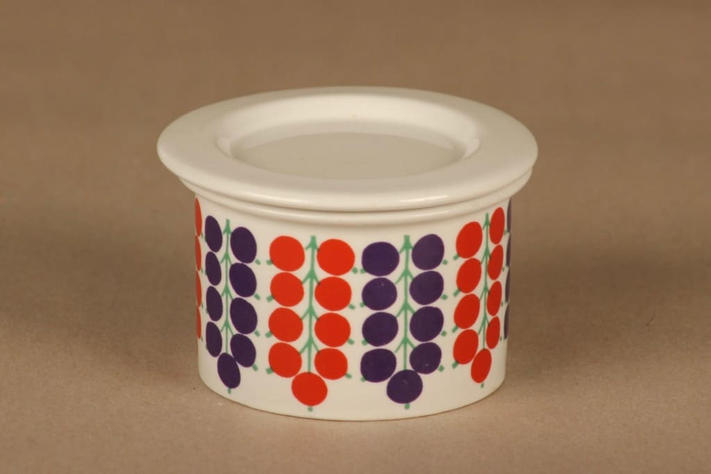 Arabia Pomona Currant jar with lid designer Raija Uosikkinen