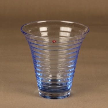 Iittala maljakko, vaaleansininen, suunnittelija Aino Aalto,