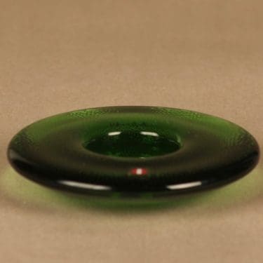 Iittala Nappi kynttilälyhty, vihreä, suunnittelija Markku Salo,