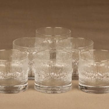 Iittala Niva lasi, 18 cl, 6 kpl, suunnittelija Tapio Wirkkala, 18 cl