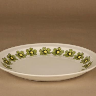 Arabia Primavera tarjoilulautanen, 30 cm, suunnittelija Esteri Tomula, 30 cm, kukka, serikuva