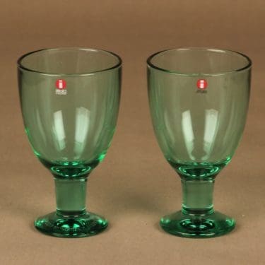 Iittala Verna viinilasi, 22 cl, 2 kpl, suunnittelija Kerttu Nurminen, 22 cl