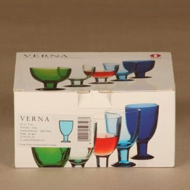 Iittala Verna viinilasi, 22 cl, 2 kpl, suunnittelija Kerttu Nurminen, 22 cl kuva 2