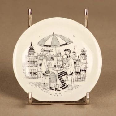 Arabia Harraste wall plate "Cafe" designer Raija Uosikkinen