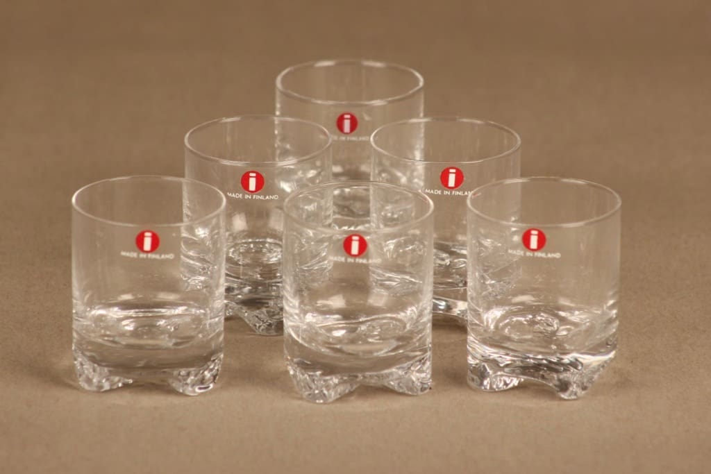 Iittala Gaissa snapsilasi 6 kpl suunnittelija Tapio Wirkkala