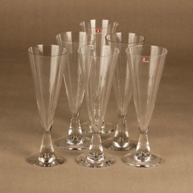 Nuutajärvi Tiima kuohuviinilasi suunnittelija Tapio Wirkkala