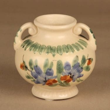 Kupittaan savi 419 maljakko, käsinmaalattu, suunnittelija , käsinmaalattu, signeerattu