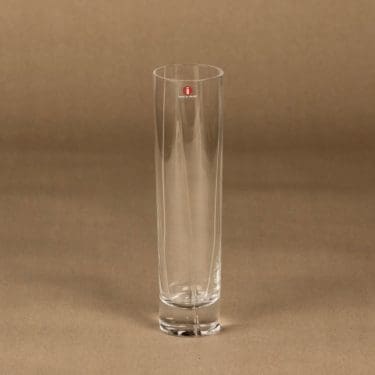 Iittala Viva maljakko, kirkas, suunnittelija Tapio Wirkkala,