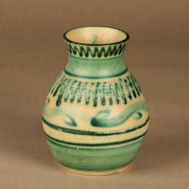 Kupittaan Savi maljakko, vihreä, suunnittelija ,