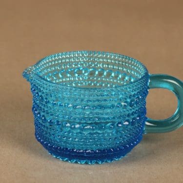 Nuutajärvi Kastehelmi kermakko, turkoosi, suunnittelija Oiva Toikka,