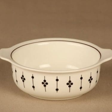 Arabia Kartano kulho, mustavalkoinen, suunnittelija Esteri Tomula,