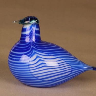 Nuutajärvi lintu , numeroitu, suunnittelija Oiva Toikka, numeroitu, signeerattu