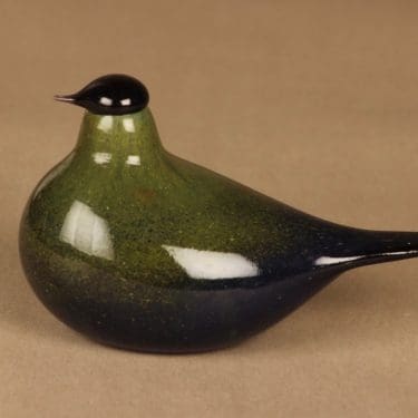 Nuutajärvi lintu , tilaustyö, suunnittelija Oiva Toikka, tilaustyö, signeerattu