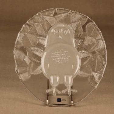 Nuutajärvi Pohjolan eläimet ikkunakoriste, Pöllö, suunnittelija Markku Salo, Pöllö