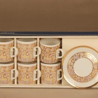 Arabia Iiris mokkakuppi, 10 cl, 6 kpl, suunnittelija Anja Jaatinen-Winquist, 10 cl