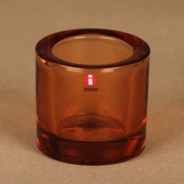 Iittala Kivi tuikkulyhty, rion ruskea, suunnittelija Heikki Orvola,