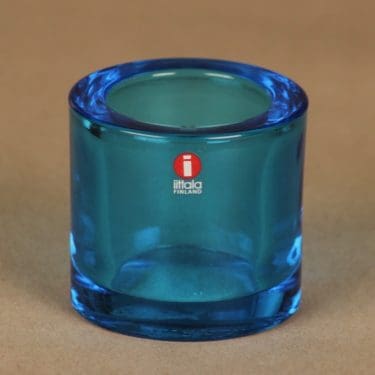 Iittala Kivi  tuikkulyhty, taivaansininen, suunnittelija Heikki Orvola,