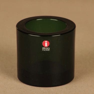 Iittala Kivi  tuikkulyhty, joulunvihreä, suunnittelija Heikki Orvola,