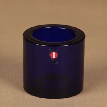 Iittala Kivi tuikkulyhty, koboltinsininen, suunnittelija Heikki Orvola,