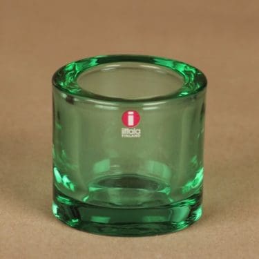 Iittala Kivi  tuikkulyhty, vedenvihreä, suunnittelija Heikki Orvola,
