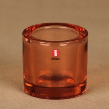 Iittala Kivi  tuikkulyhty, vanha pinkki, suunnittelija Heikki Orvola,