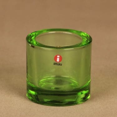 Iittala Kivi tuikkulyhty, omenanvihreä, suunnittelija Heikki Orvola,