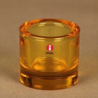 Iittala Kivi  tuikkulyhty, sitruunankeltainen, suunnittelija Heikki Orvola,
