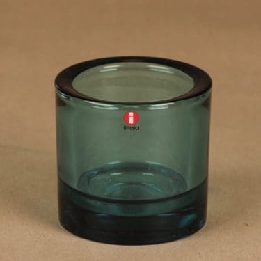 Iittala Kivi  tuikkulyhty, merensininen, suunnittelija Heikki Orvola,