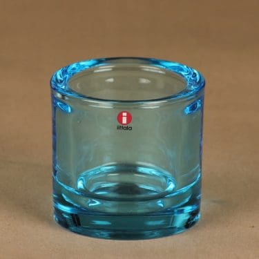 Iittala Kivi  tuikkulyhty, vaaleansininen, suunnittelija Heikki Orvola,