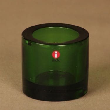 Iittala Kivi  tuikkulyhty, vihreä (kartio), suunnittelija Heikki Orvola,