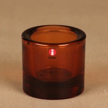 Iittala Kivi tuikkulyhty, pomeranssi, suunnittelija Heikki Orvola,