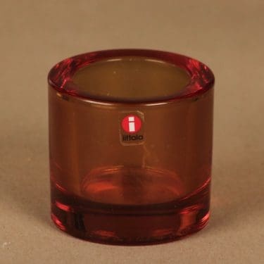 Iittala Kivi  tuikkulyhty, ruusuoliivi, suunnittelija Heikki Orvola,