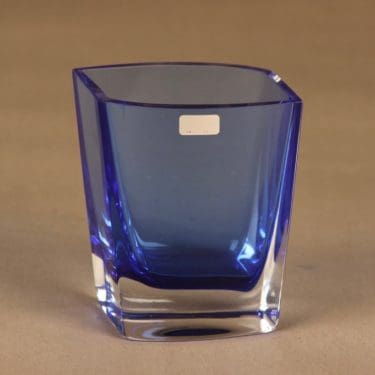 Iittala Purje maljakko, sininen, suunnittelija Taru Syrjänen,