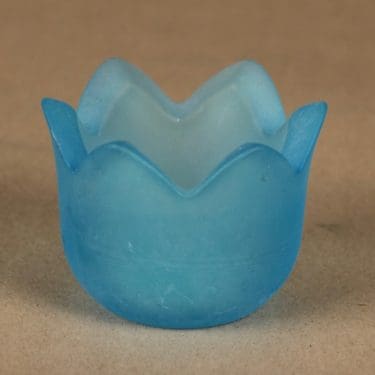 Iittala Tulip tuikkulyhty, mattasininen, suunnittelija Jorma Vennola,